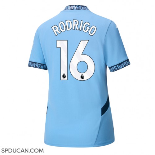 Zenski Nogometni Dres Manchester City Rodri Hernandez #16 Domaci 2024-25 Kratak Rukav